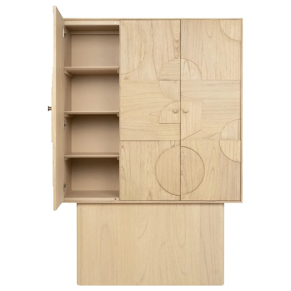 Cassian Cabinet in Natural Mindi Wood - Image 5