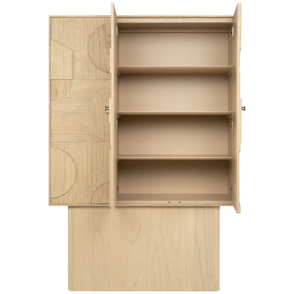 Cassian Cabinet in Natural Mindi Wood - Image 6