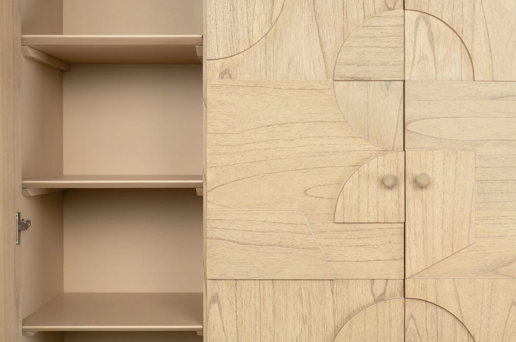 Cassian Cabinet in Natural Mindi Wood - Image 7