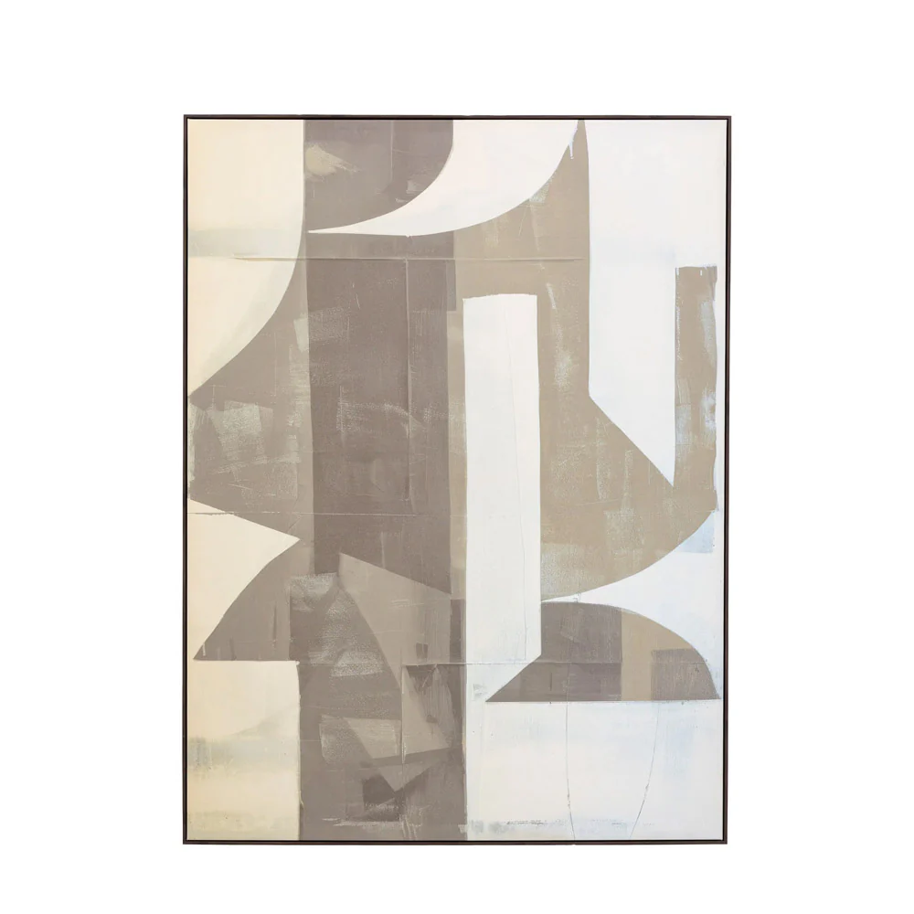 Chromatic Flow Abstract Canvas – Neutral