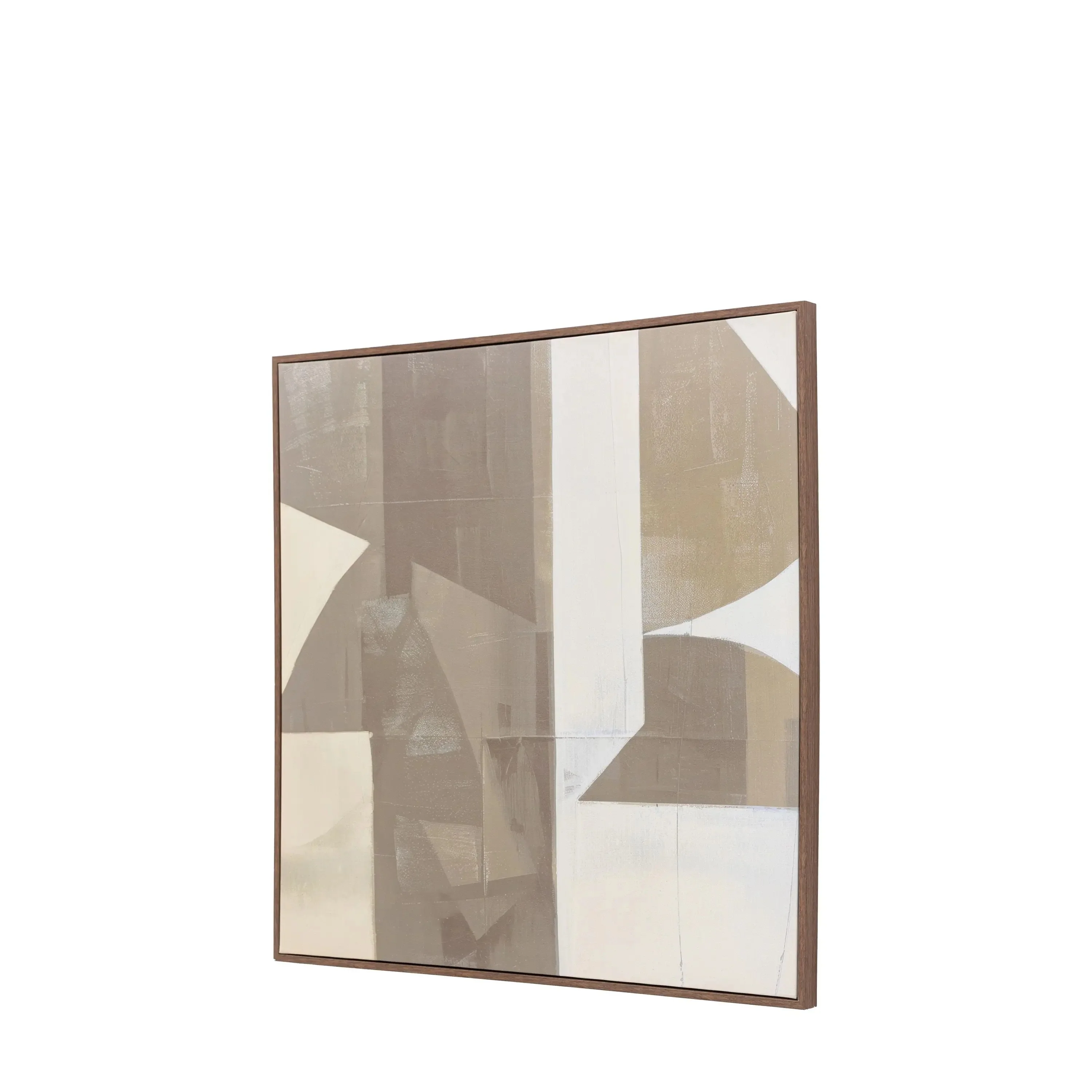 Chromatic Flow Square Abstract Canvas I – Neutral - Image 7