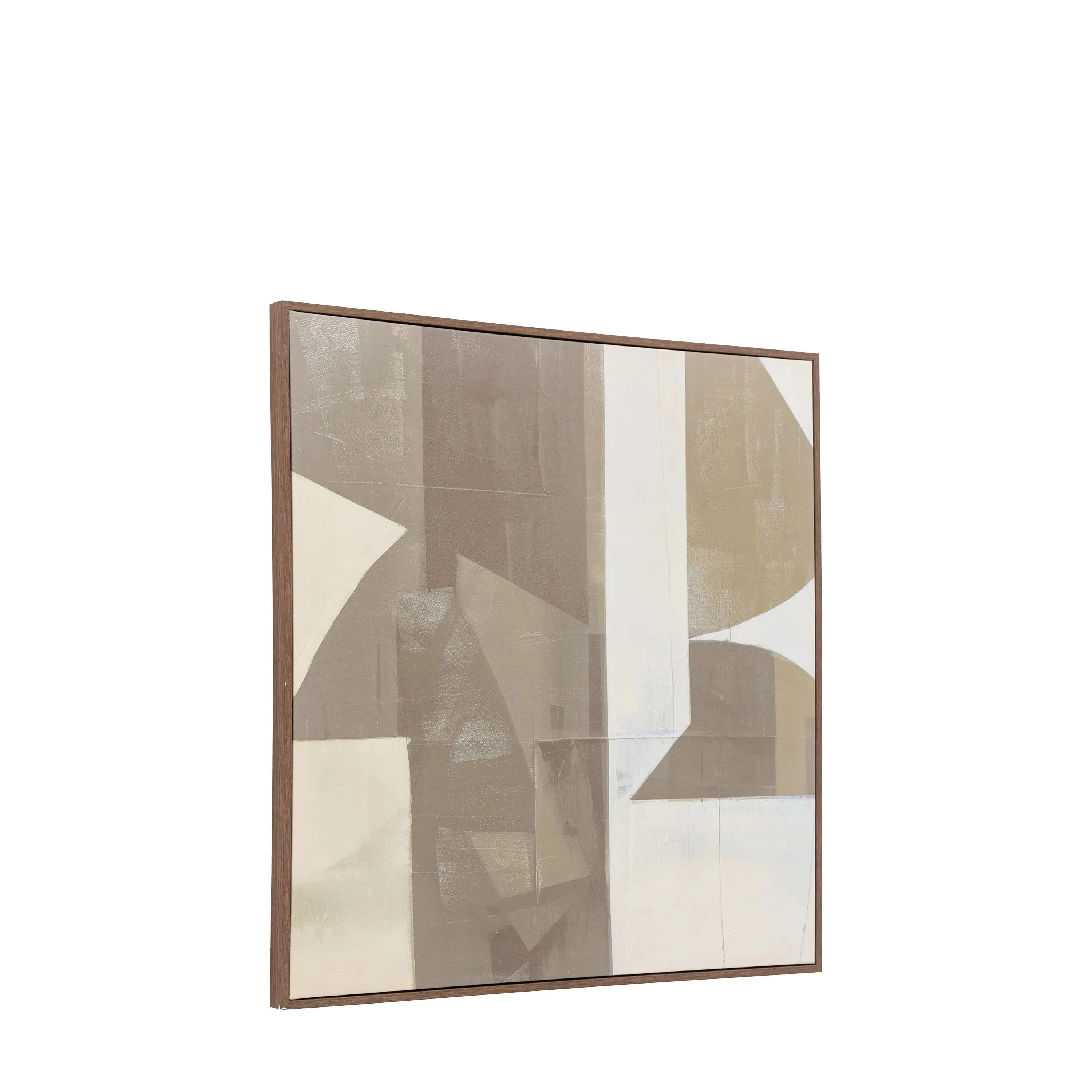 Chromatic Flow Square Abstract Canvas I – Neutral - Image 8