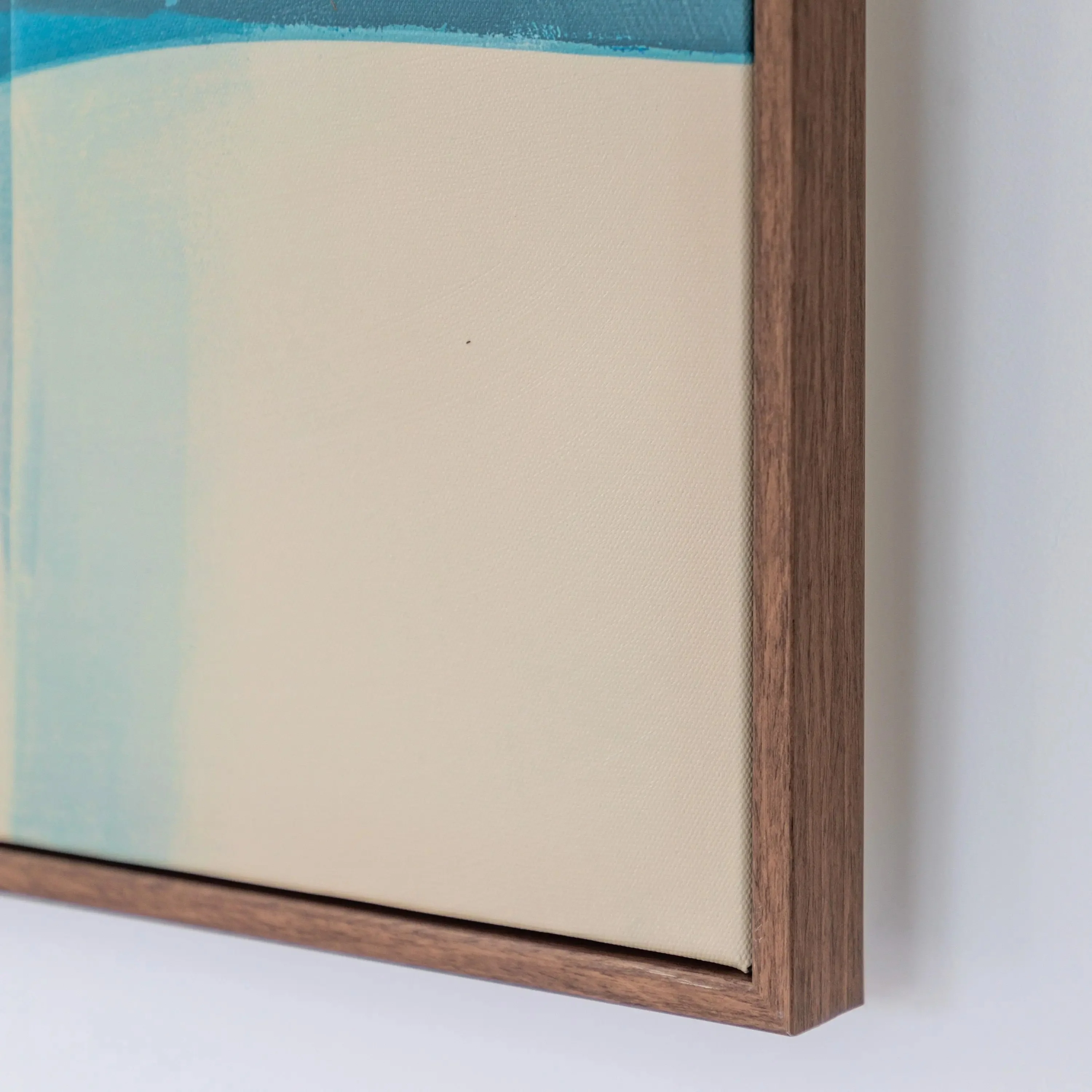 Chromatic Flow Square Abstract Canvas – Topaz - Image 4