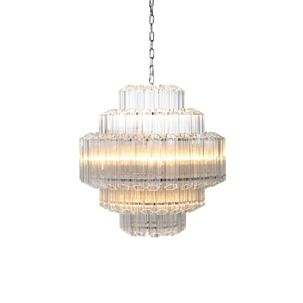Belmont Chandelier with Stunning Glass and Iron Accents - Image 3