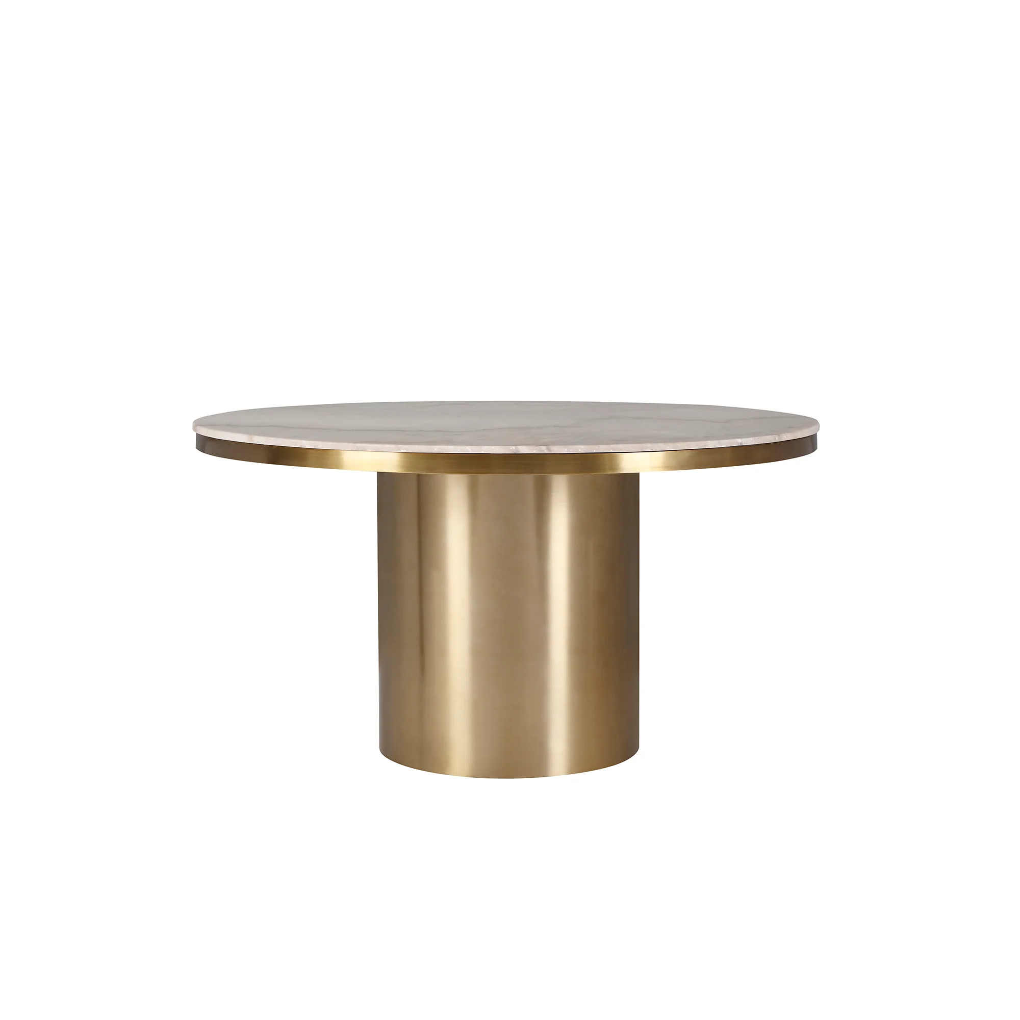 Liang & Eimil Camden Brass & Marble Dining Table - Large - Image 4