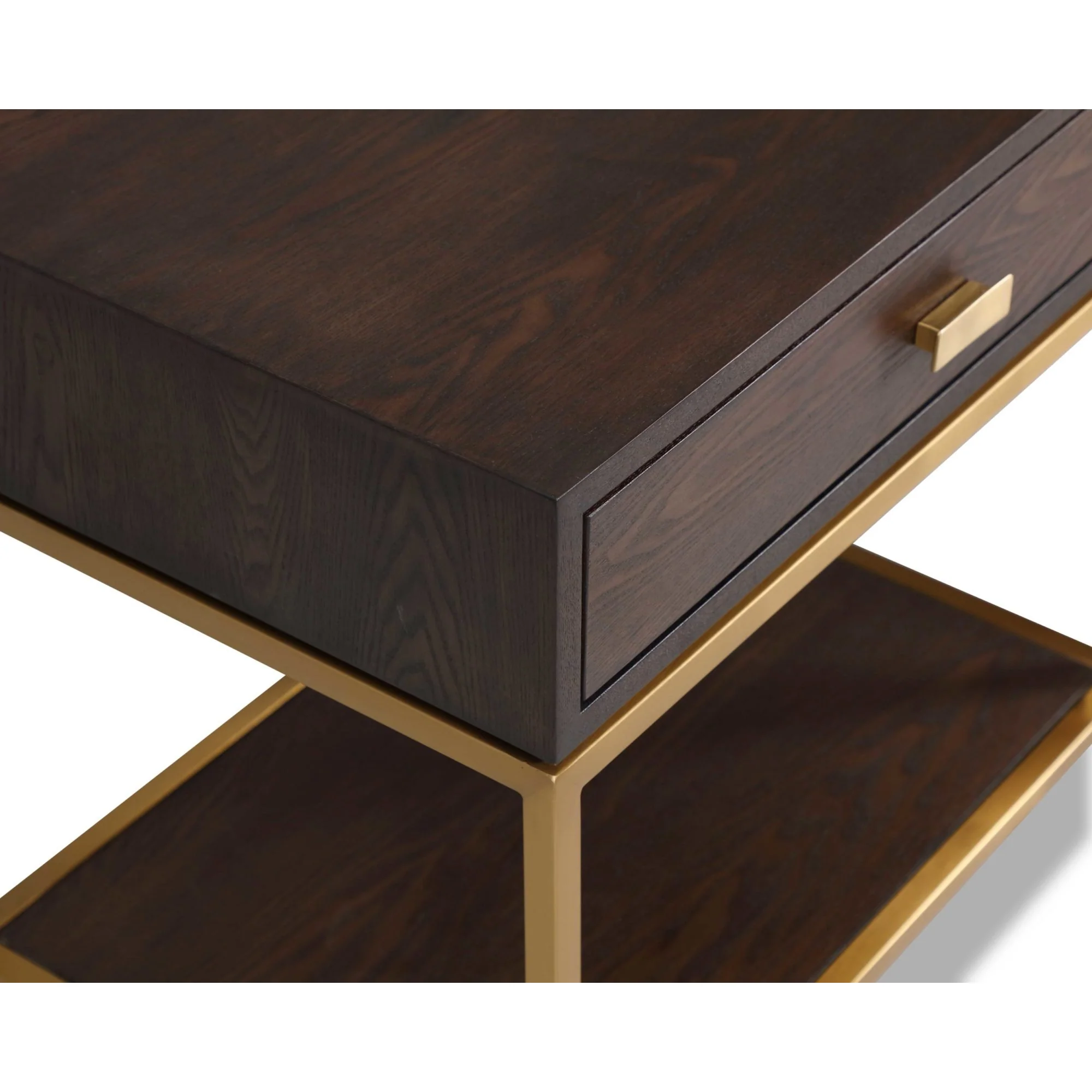 Liang & Eimil Levi Gold & Brown Bedside Table - Image 3