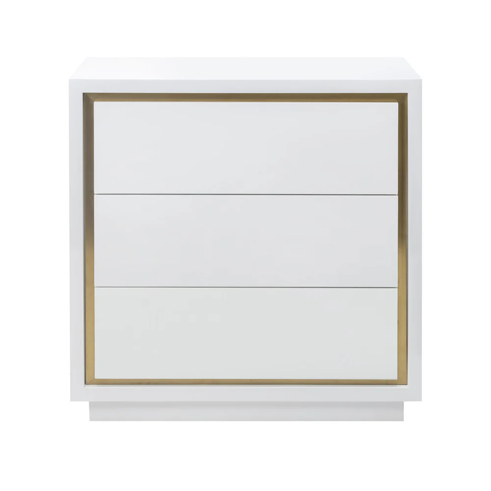 Liang & Eimil Utopia Chest of Drawers with High Gloss White Lacquer