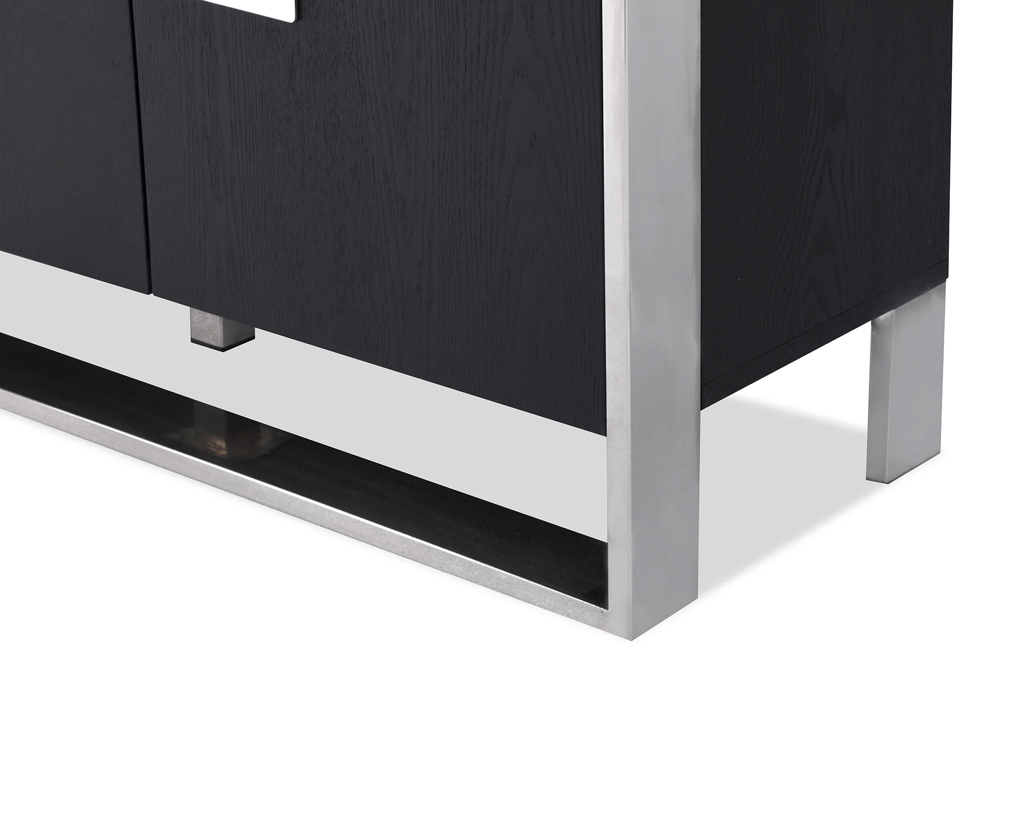 Liang & Eimil Ophir Sideboard with Black Ash Veneer and Stainless Steel - Image 4