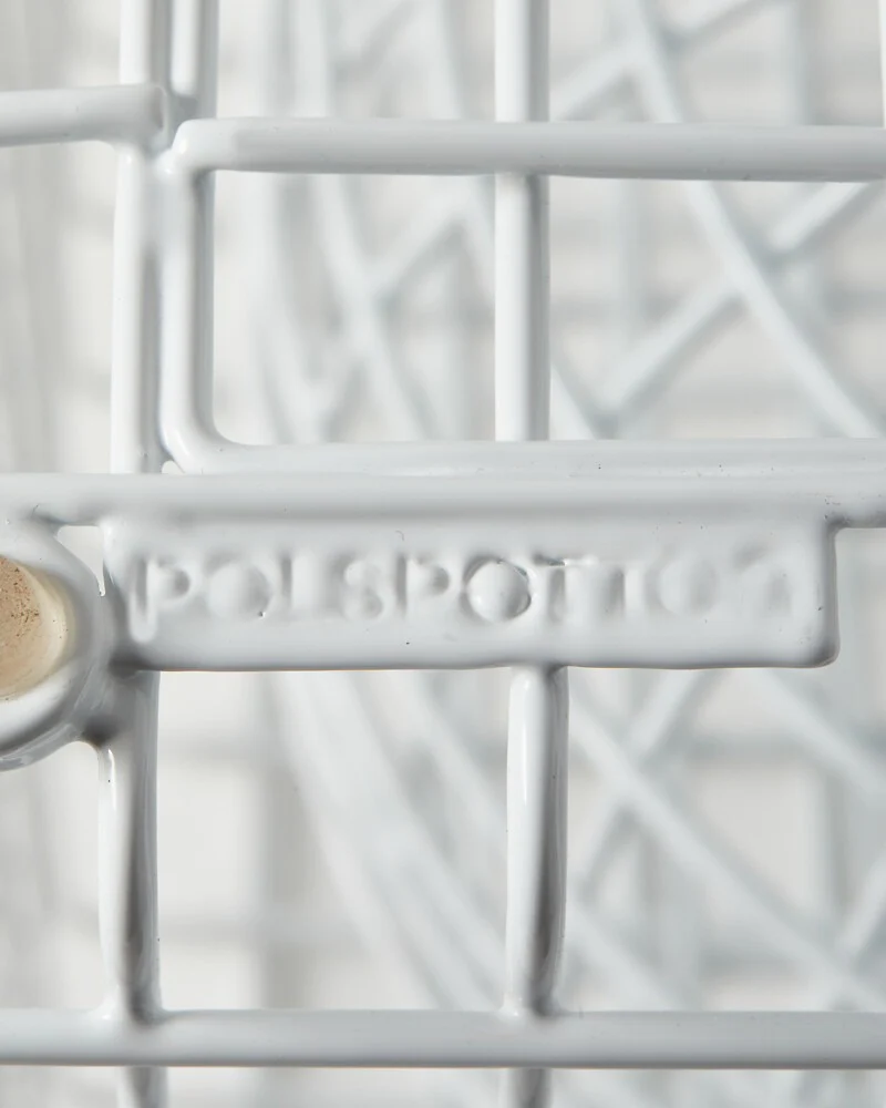 Pols Potten Wire Zig Zag Stool – White - Image 4