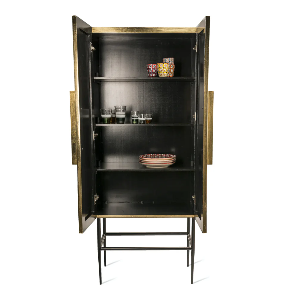 Pols Potten Ribbel Slim Cabinet in Brass - Image 3
