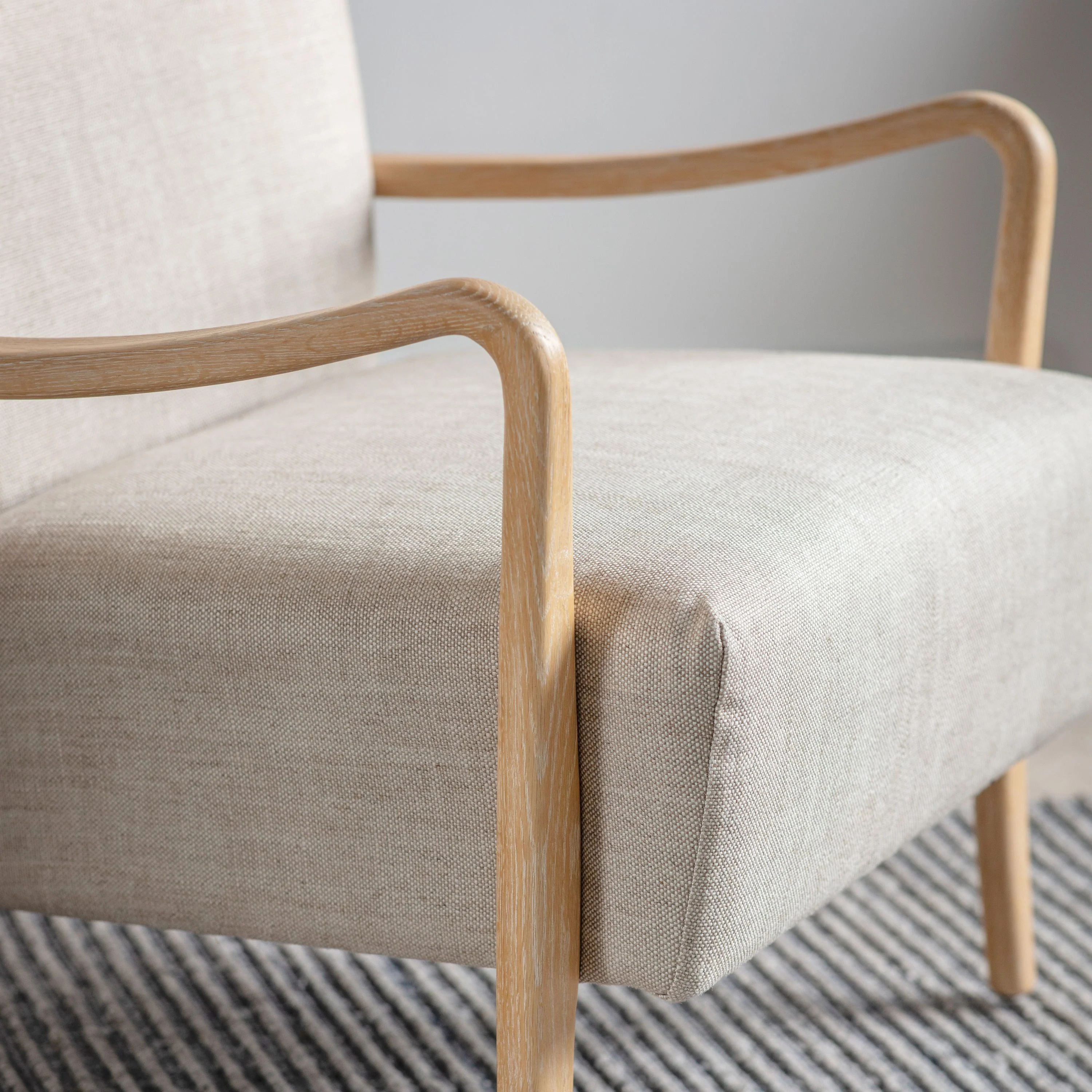 Cordova Armchair – Natural Linen - Image 4