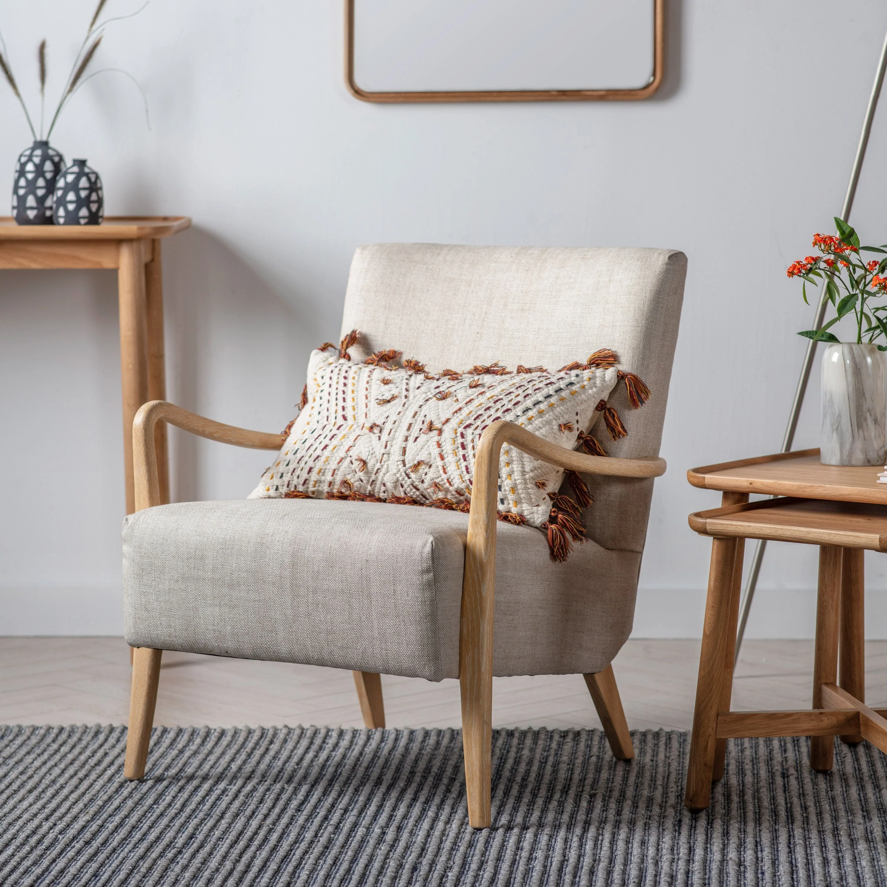 Cordova Armchair – Natural Linen - Image 5