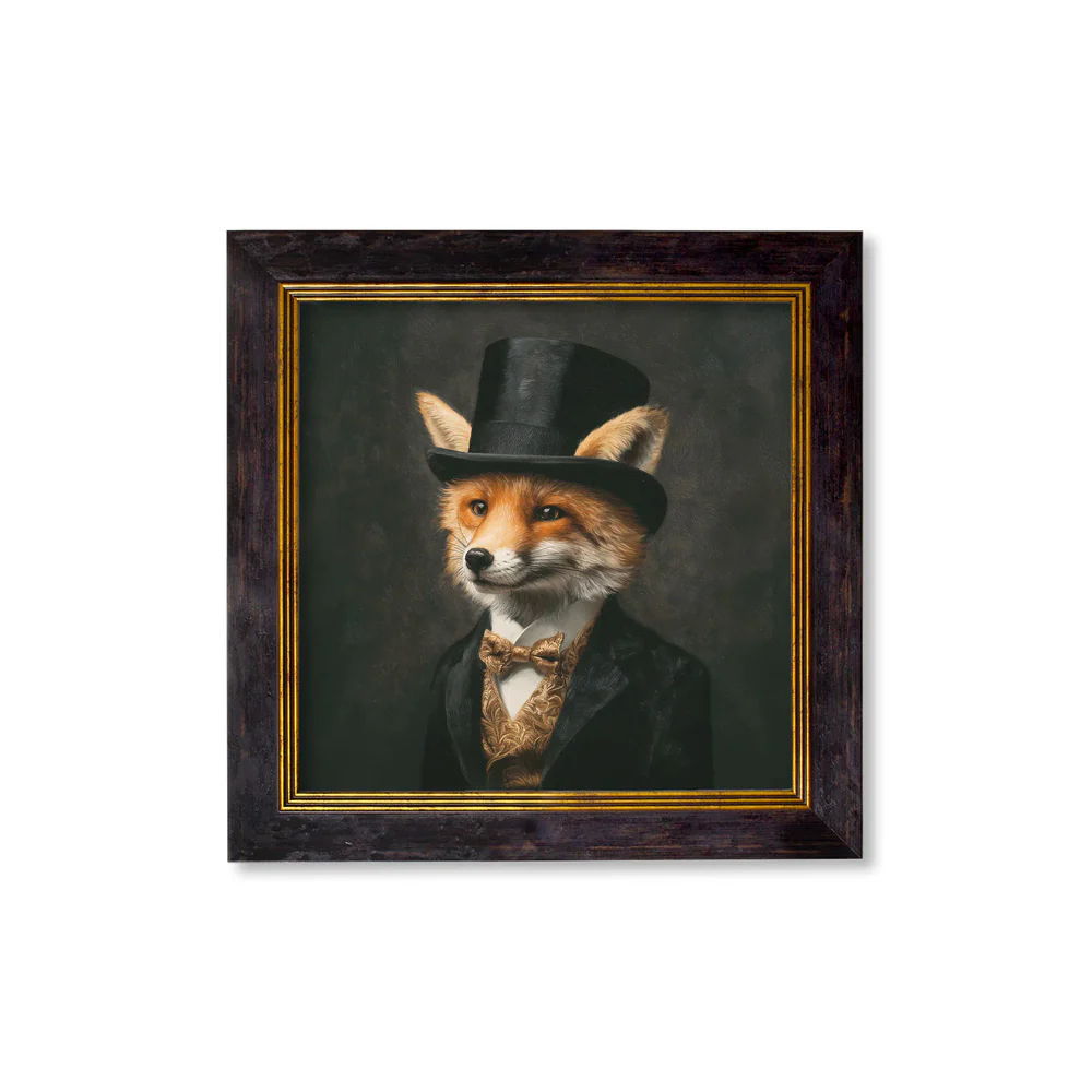 Count Foxalot - Gentleman Fox – Oxford Square Frame