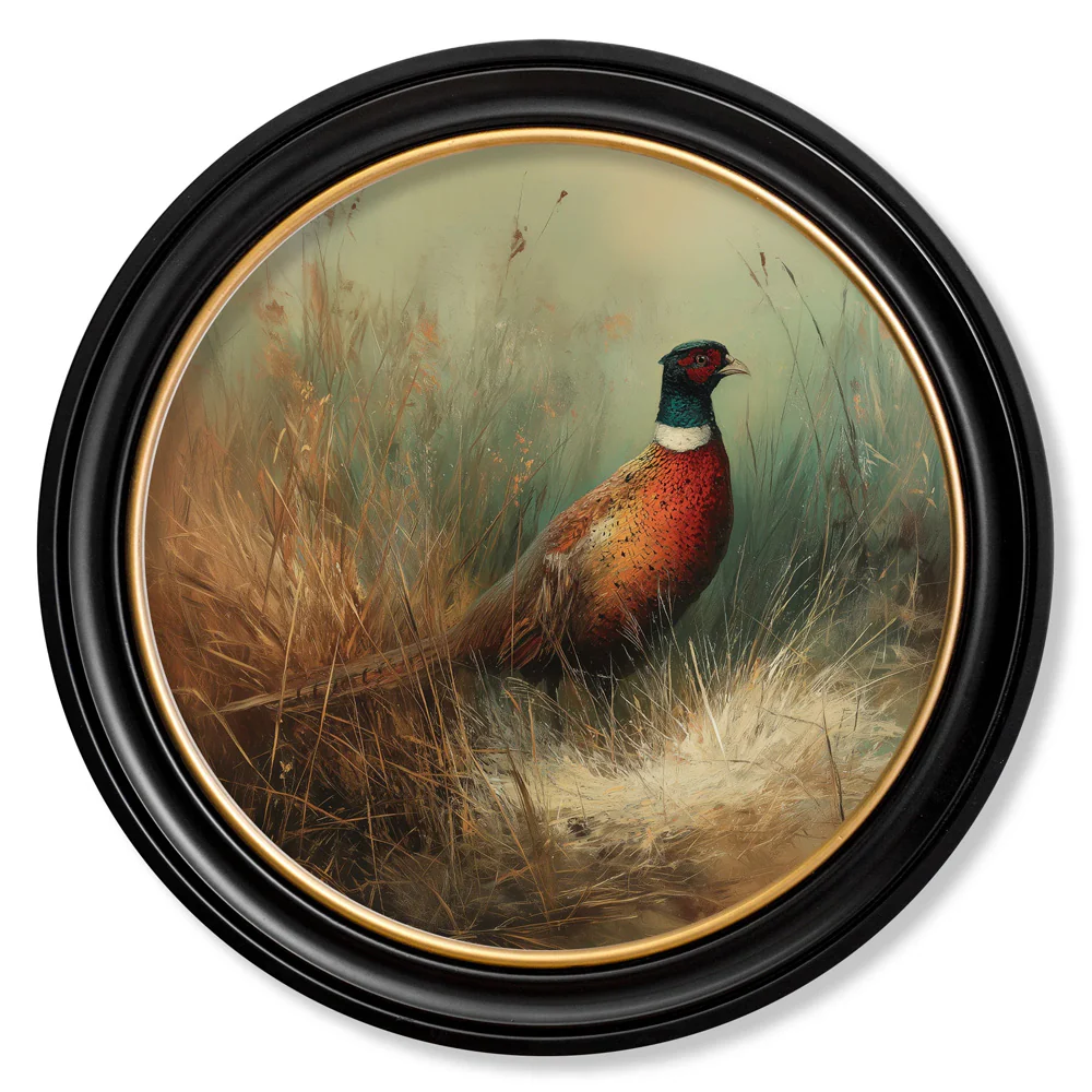 Countryside Pheasant - Oxford Round Frame - Image 2