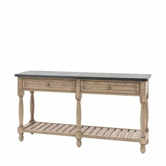 Daria Farmhouse-style Console Table - Image 6