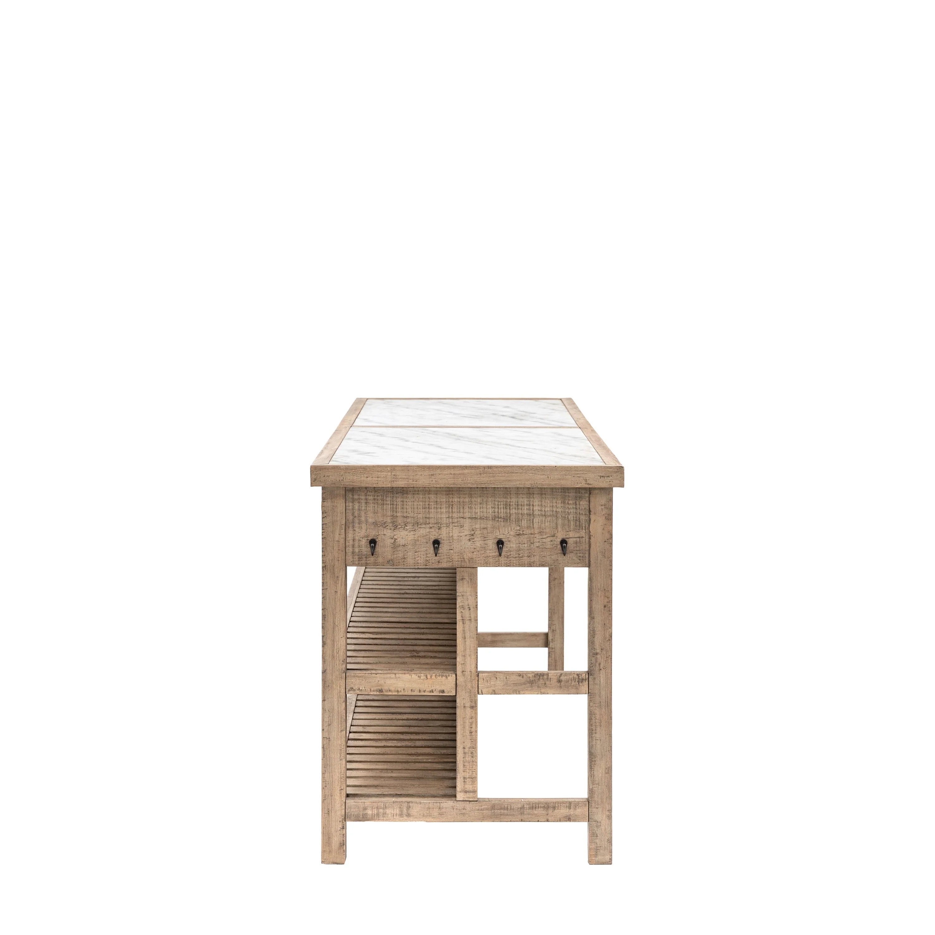 Daria Farmhouse-Style Kitchen Island – Large - Image 3
