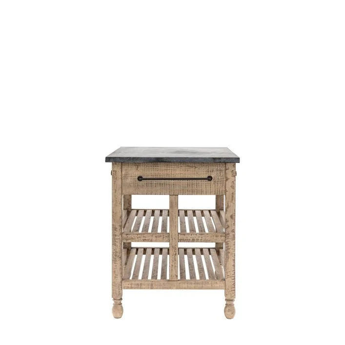 Daria Farmhouse-Style Kitchen Island – Small - Image 3