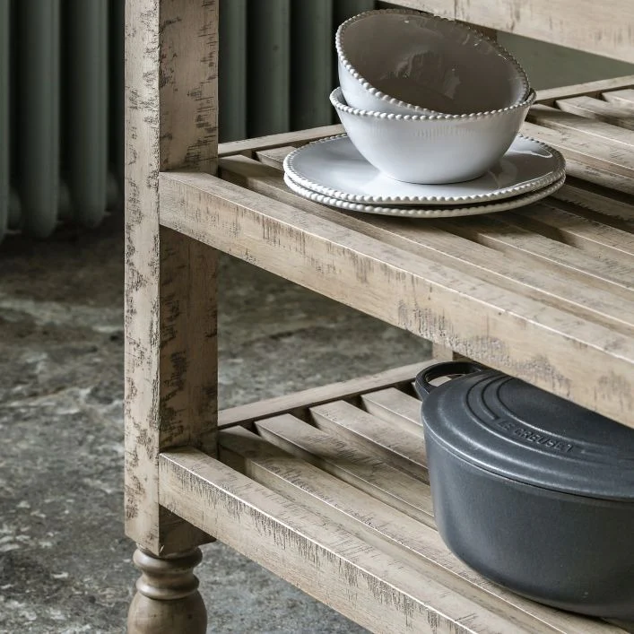Daria Farmhouse-Style Kitchen Island – Small - Image 7