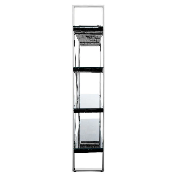 Dario Shelving Unit – Black Wood - Image 3