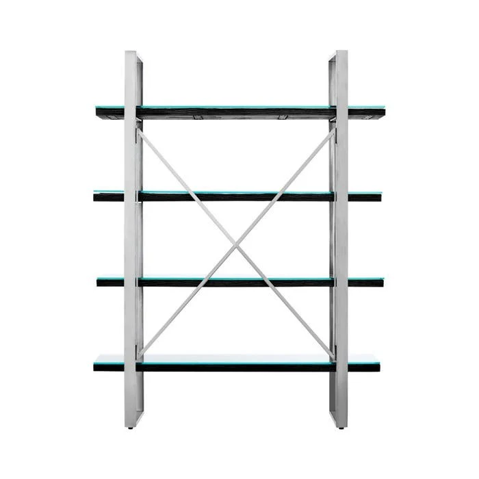 Dario Shelving Unit – Black Wood - Image 4