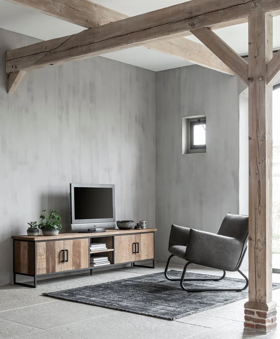 DTP Home Beam No.2 TV Unit with Natural Finish – Large - Image 4