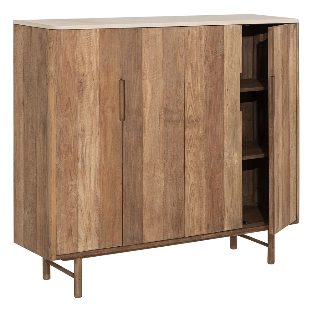DTP Home Bliss Low Cupboard - 4 Doors - Mortex - Image 3