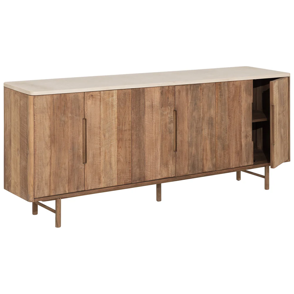 DTP Home Bliss Mortex Dresser - 6 Doors - Image 3