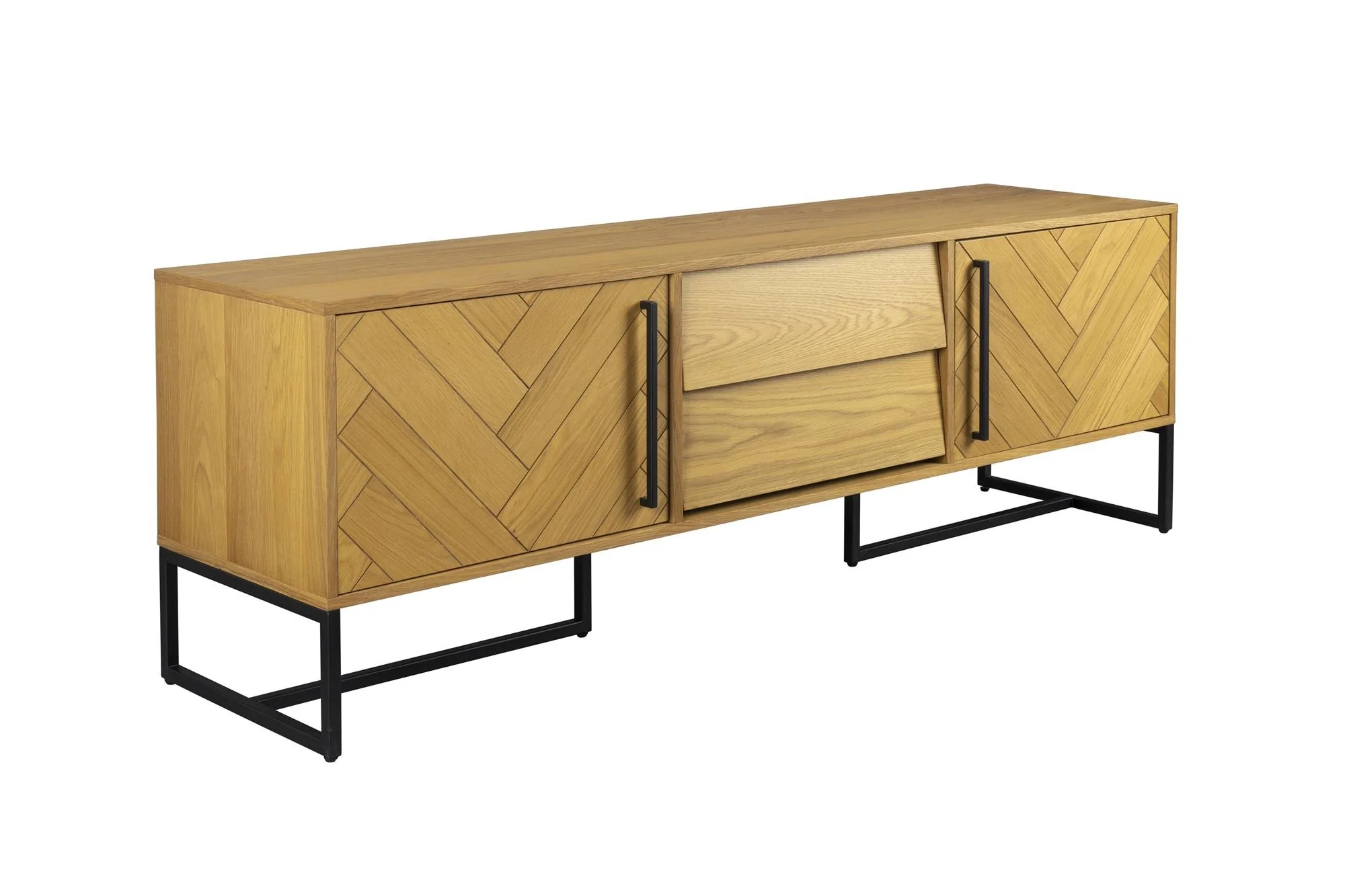 Dutchbone Class Low Sideboard – Oak - Image 2