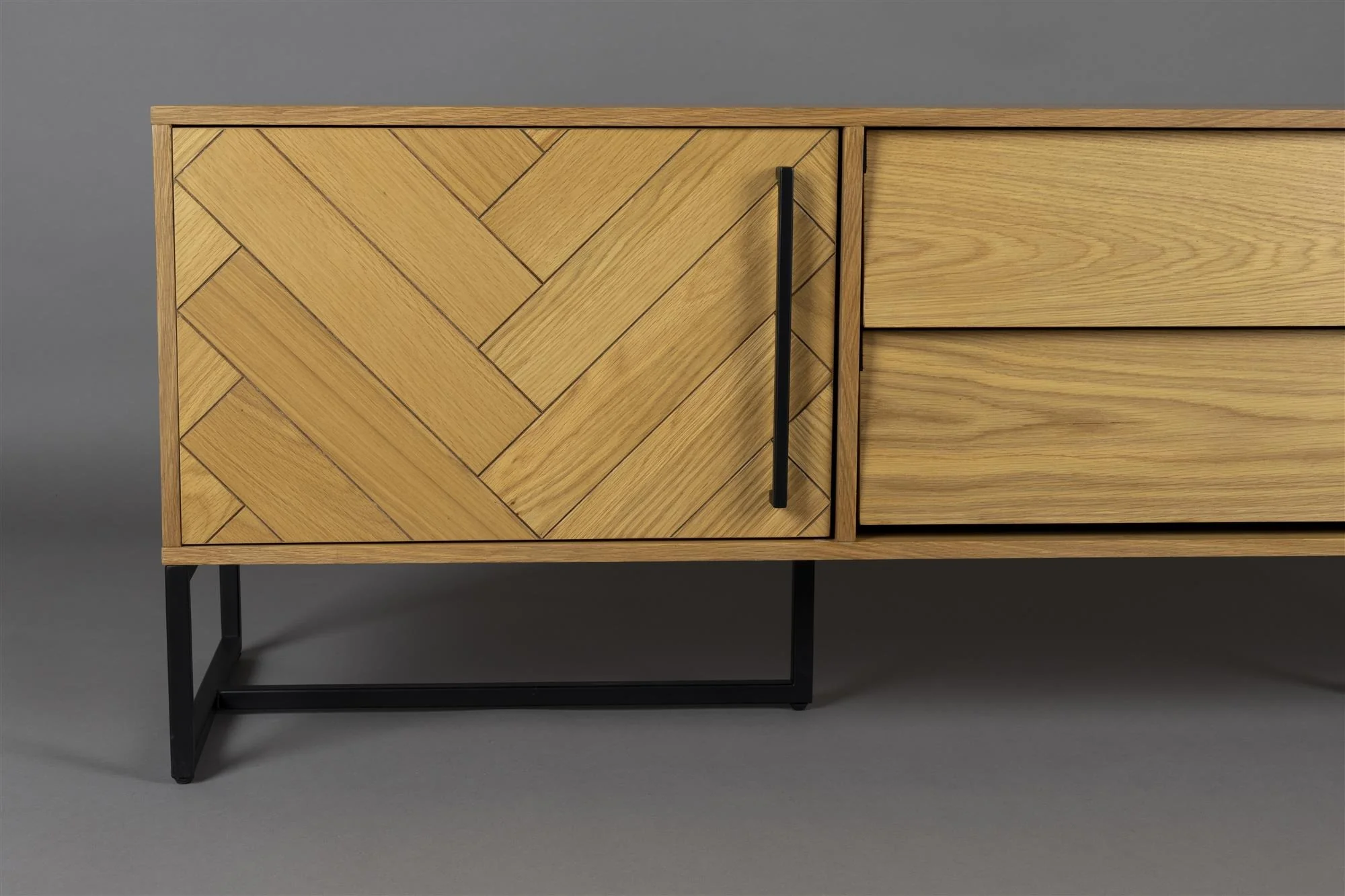 Dutchbone Class Low Sideboard – Oak - Image 3