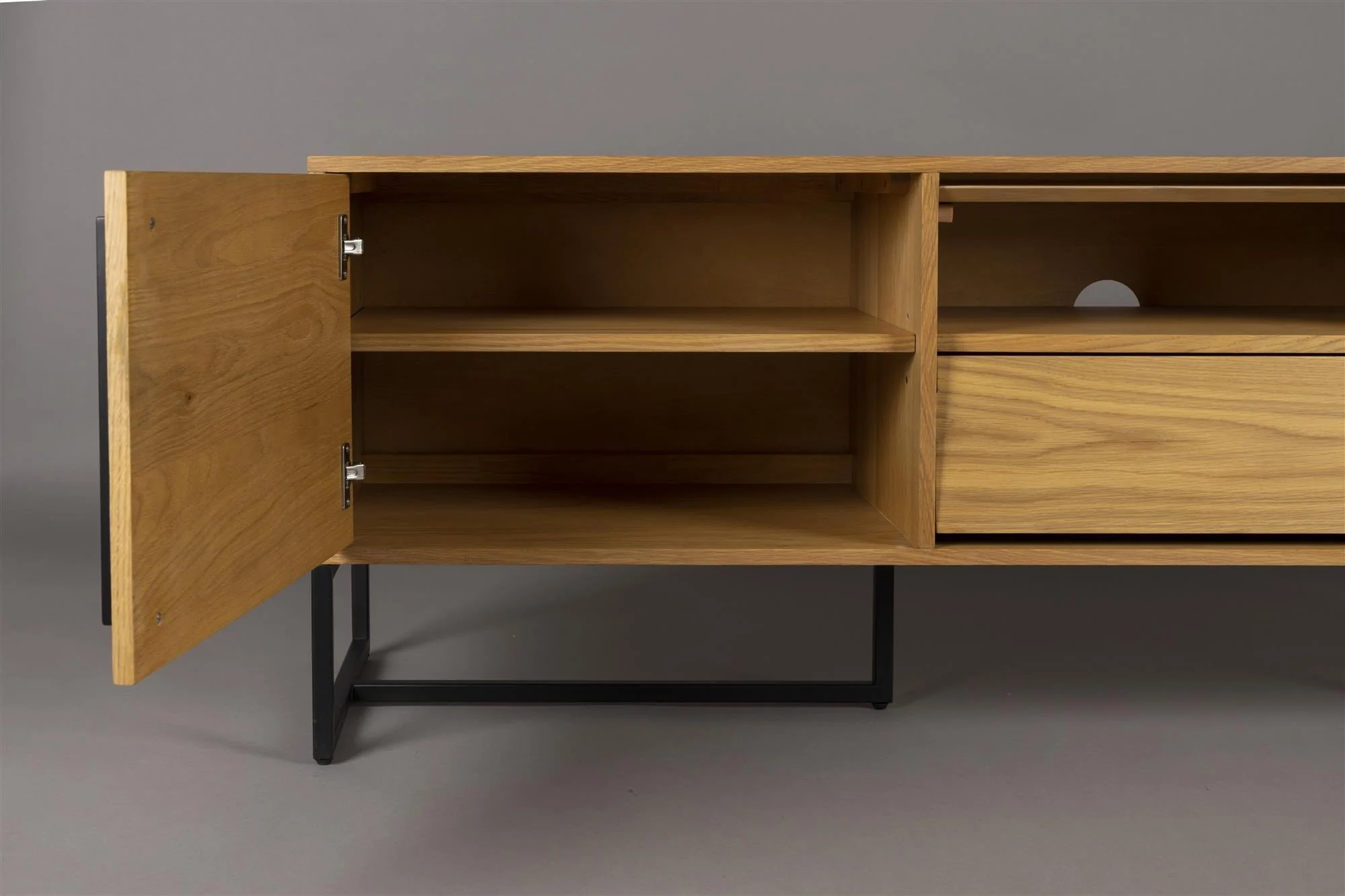 Dutchbone Class Low Sideboard – Oak - Image 4