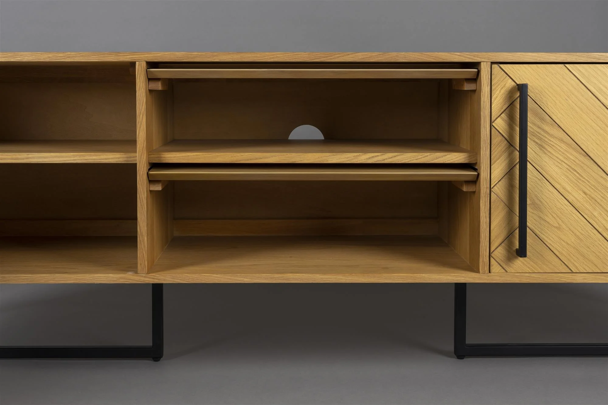 Dutchbone Class Low Sideboard – Oak - Image 5
