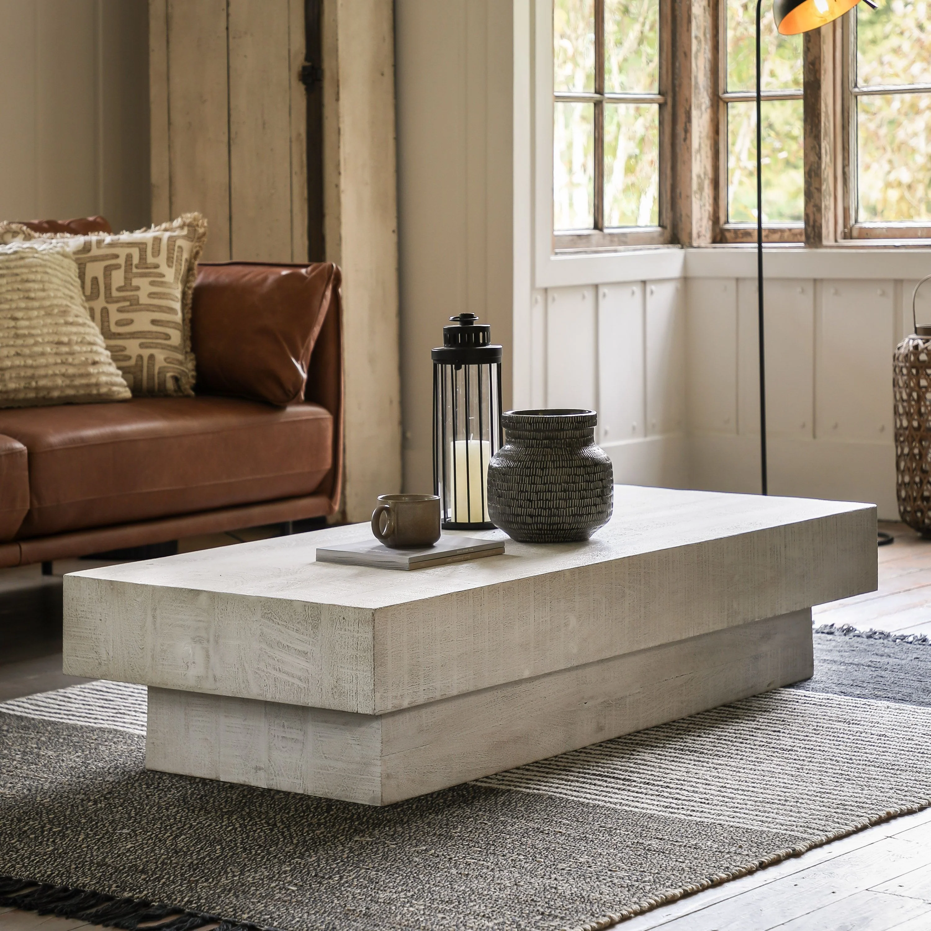 Easton Coffee Table – Whitewash - Image 8