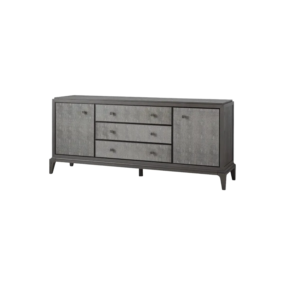 Eccotrading Astoria Cabinet – Macchiato and Faux Grey Shagreen - Image 2
