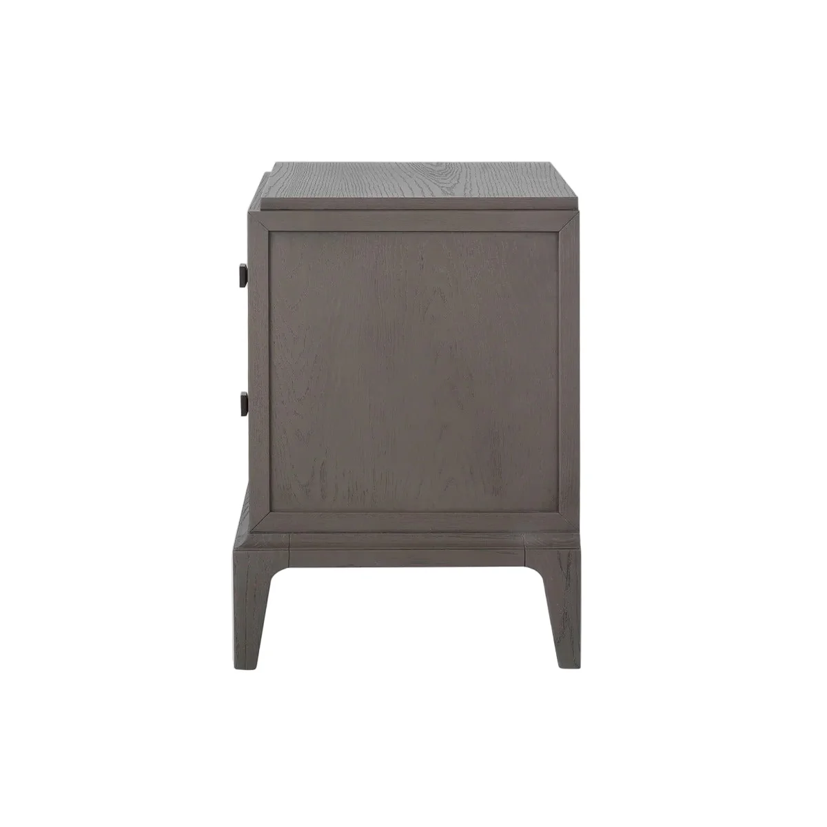 Eccotrading Astoria Small Bedside Table – Macchiato and Grey Faux Shagreen - Image 4