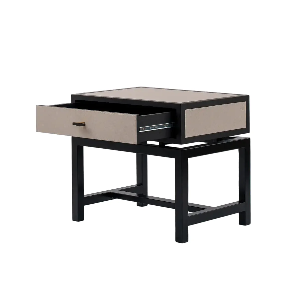 Eccotrading Bertie Side Table - Pumice Leather - Image 2