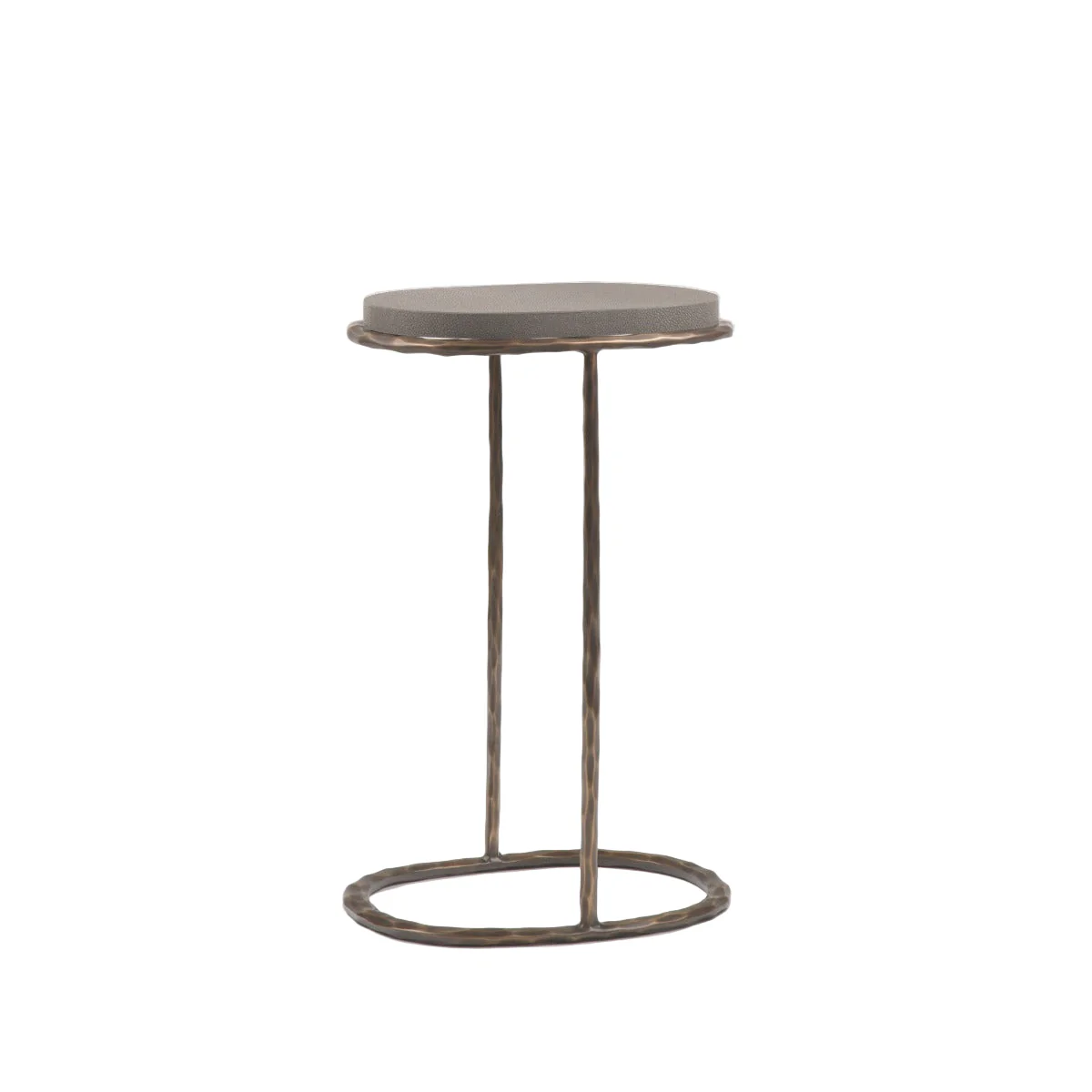 Eccotrading Forge Cocktail Table - Bronze Dorato and Grey Shagreen - Image 2
