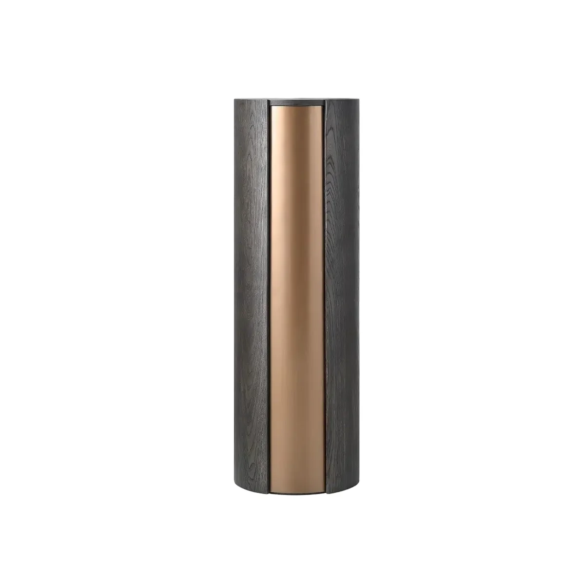 Eccotrading Huggel Round Pedestal - Chocolate Oak Veneer