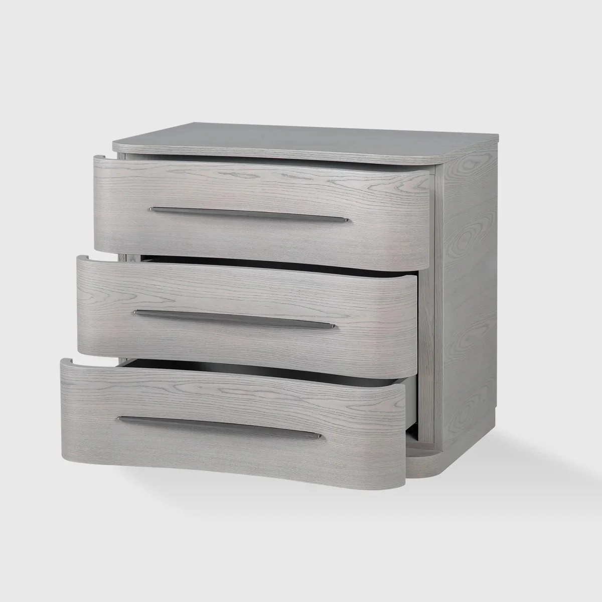 Eccotrading Monroe 3 Drawer Bedside - Image 3