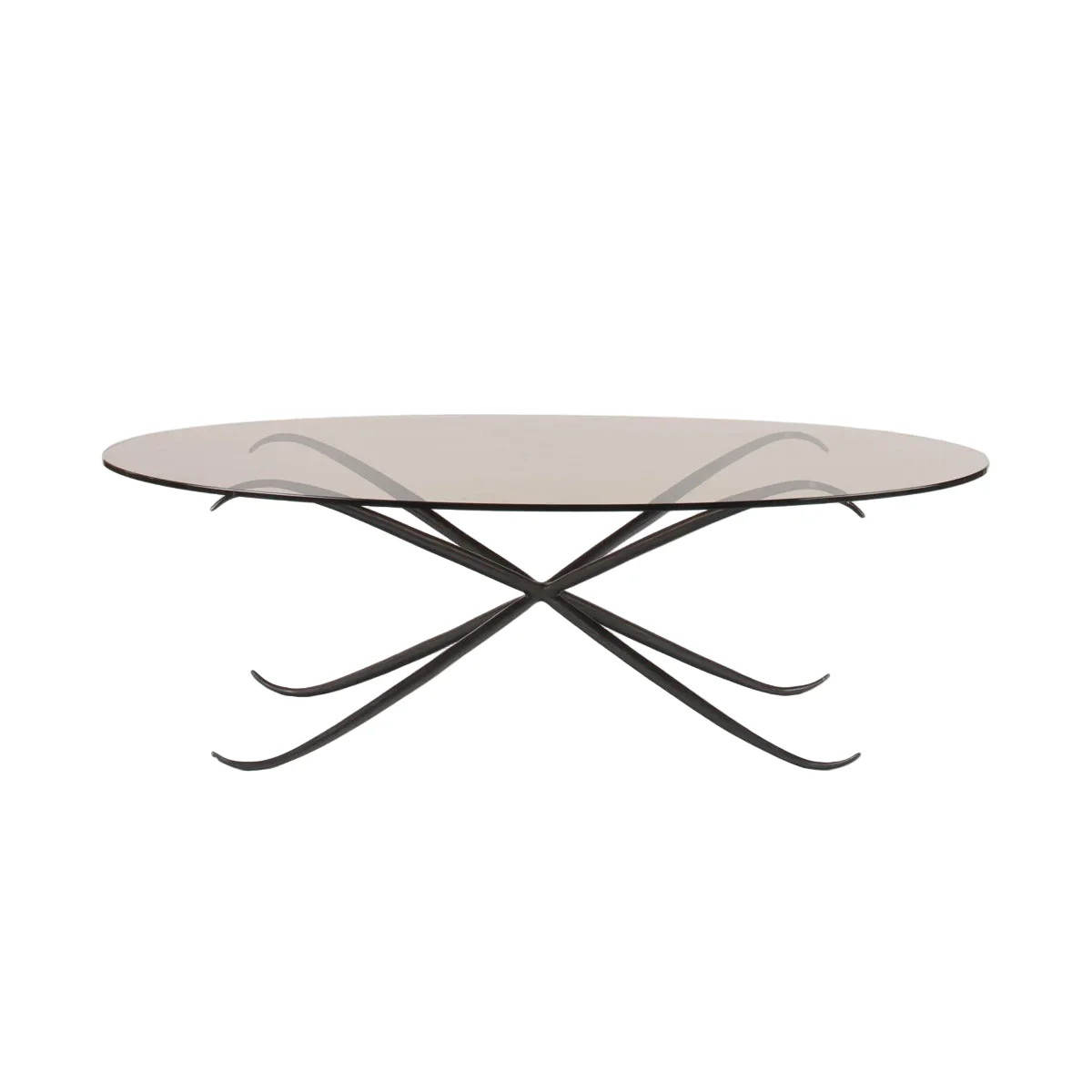 Eccotrading Spike Oval Coffee Table – Bronze Nera