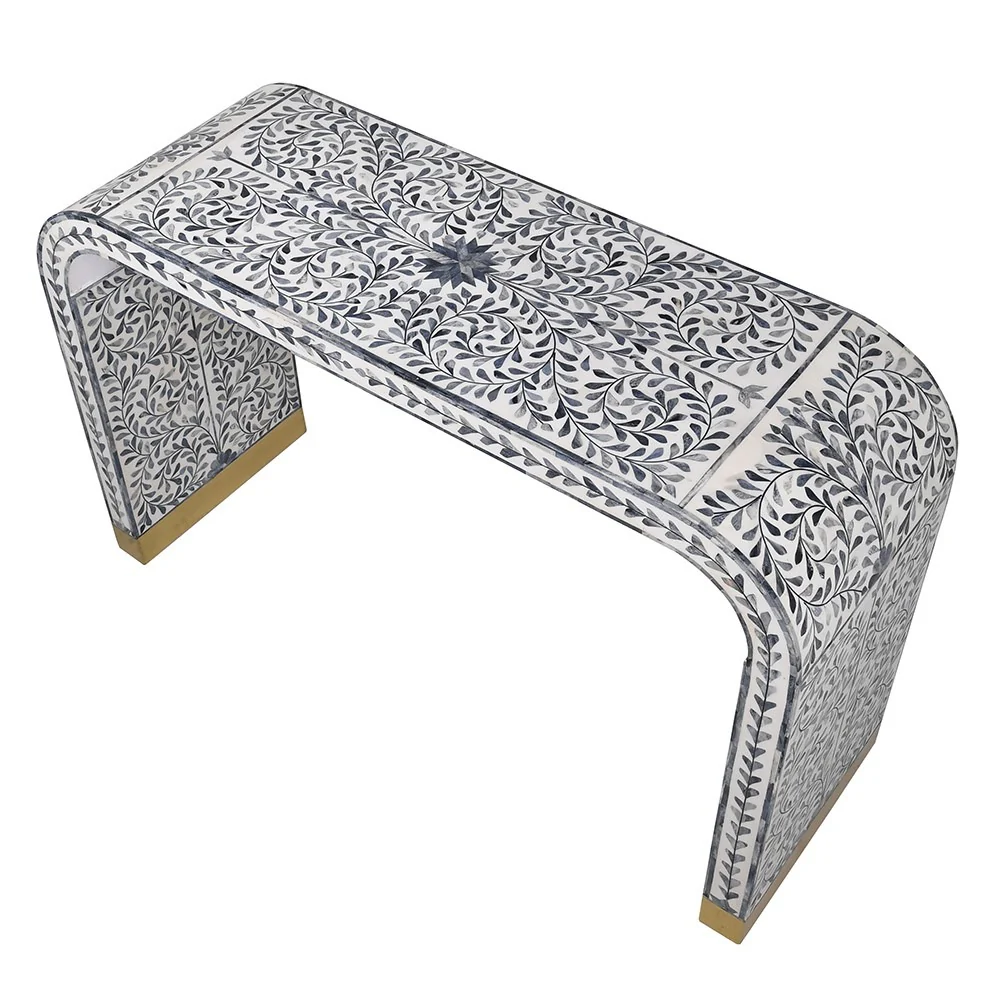 Eden Bone Inlay Console Table - Image 3