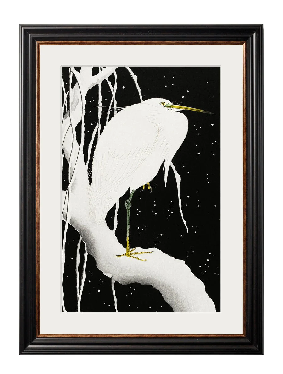 Egrets by Ohara Koson – York Slim Framed Print - Image 4