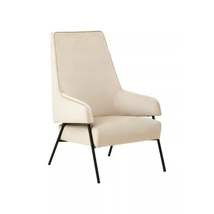 Elara Chair – Cream Velvet - Image 2