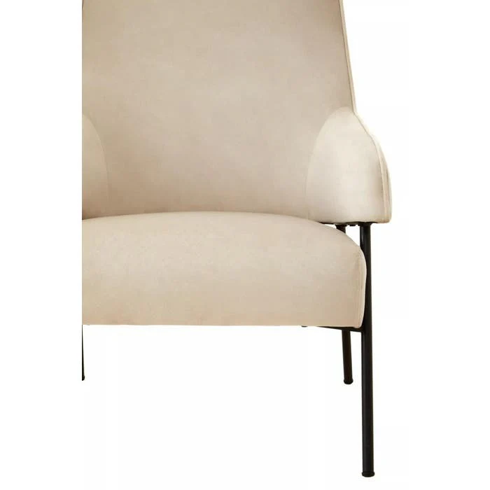 Elara Chair – Cream Velvet - Image 5