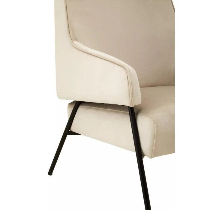 Elara Chair – Cream Velvet - Image 6