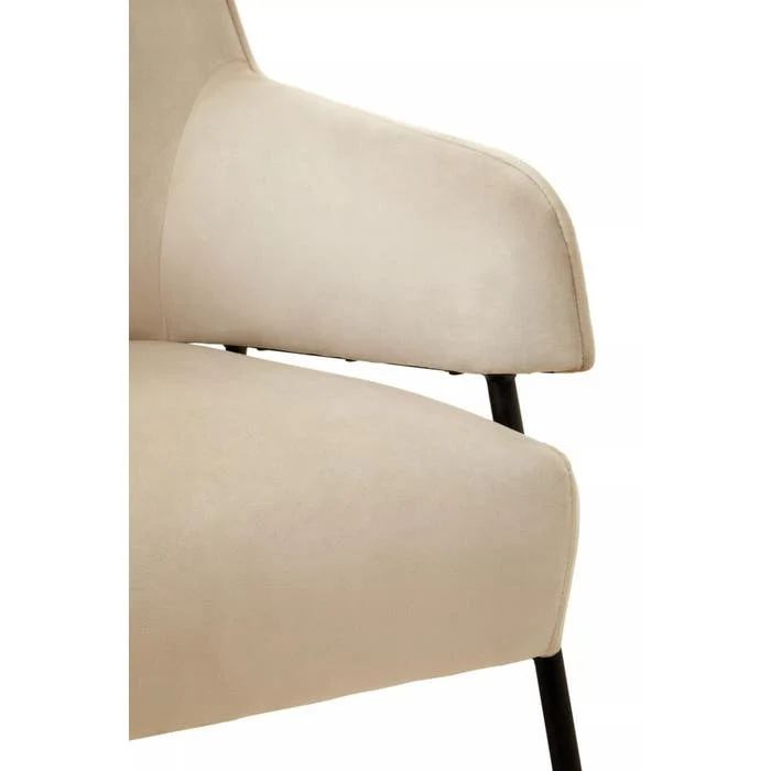 Elara Chair – Cream Velvet - Image 7