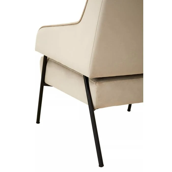 Elara Chair – Cream Velvet - Image 8