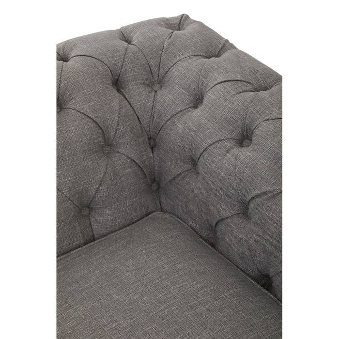 Elenora Two Seat Sofa – Dark Grey Linen - Image 8