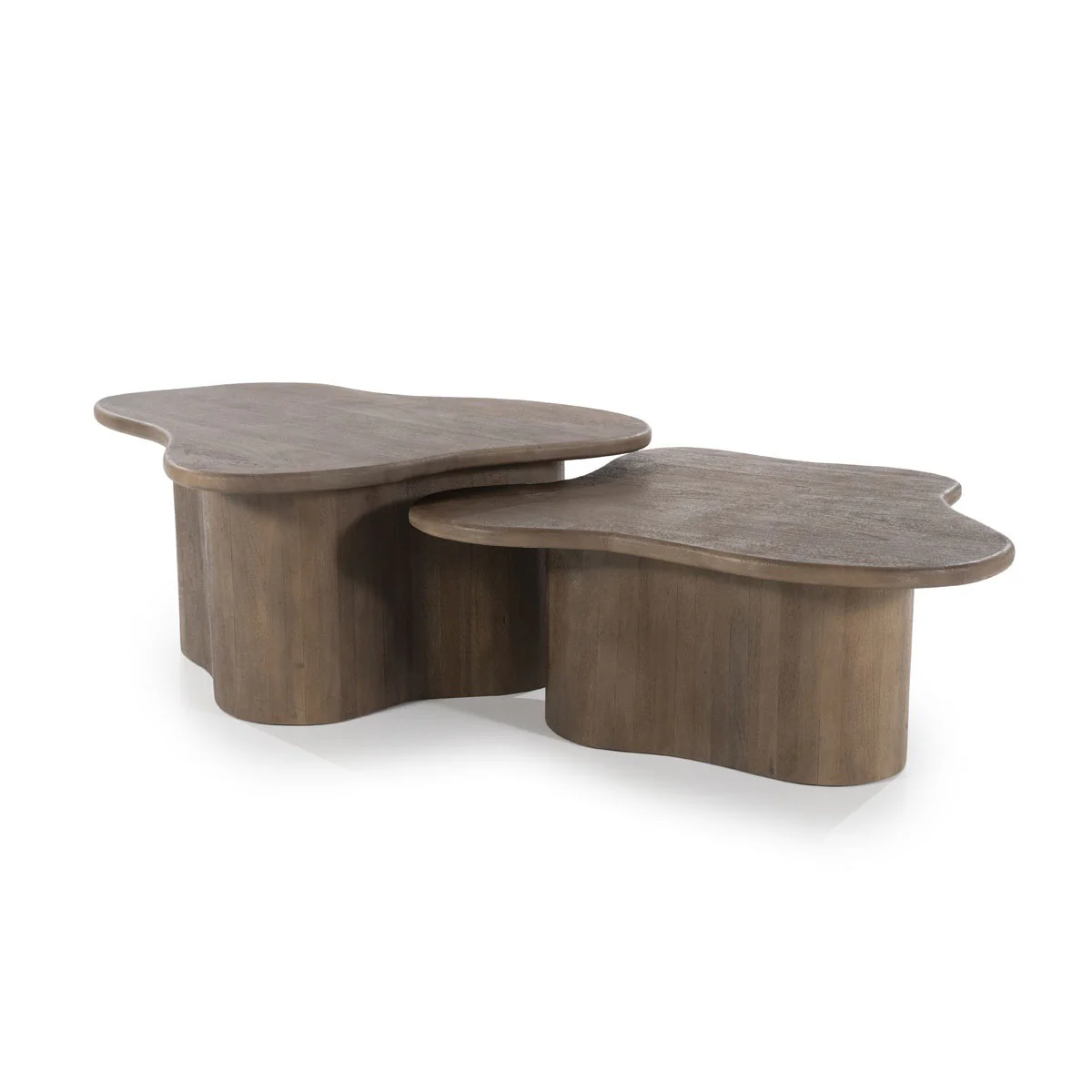 Elowen Coffee Table – Set of 2 – Brown