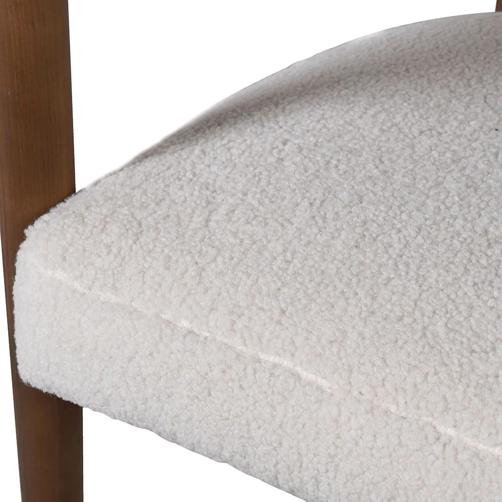 Emilia Boucle Dining Chair - Excess Stock - Image 3