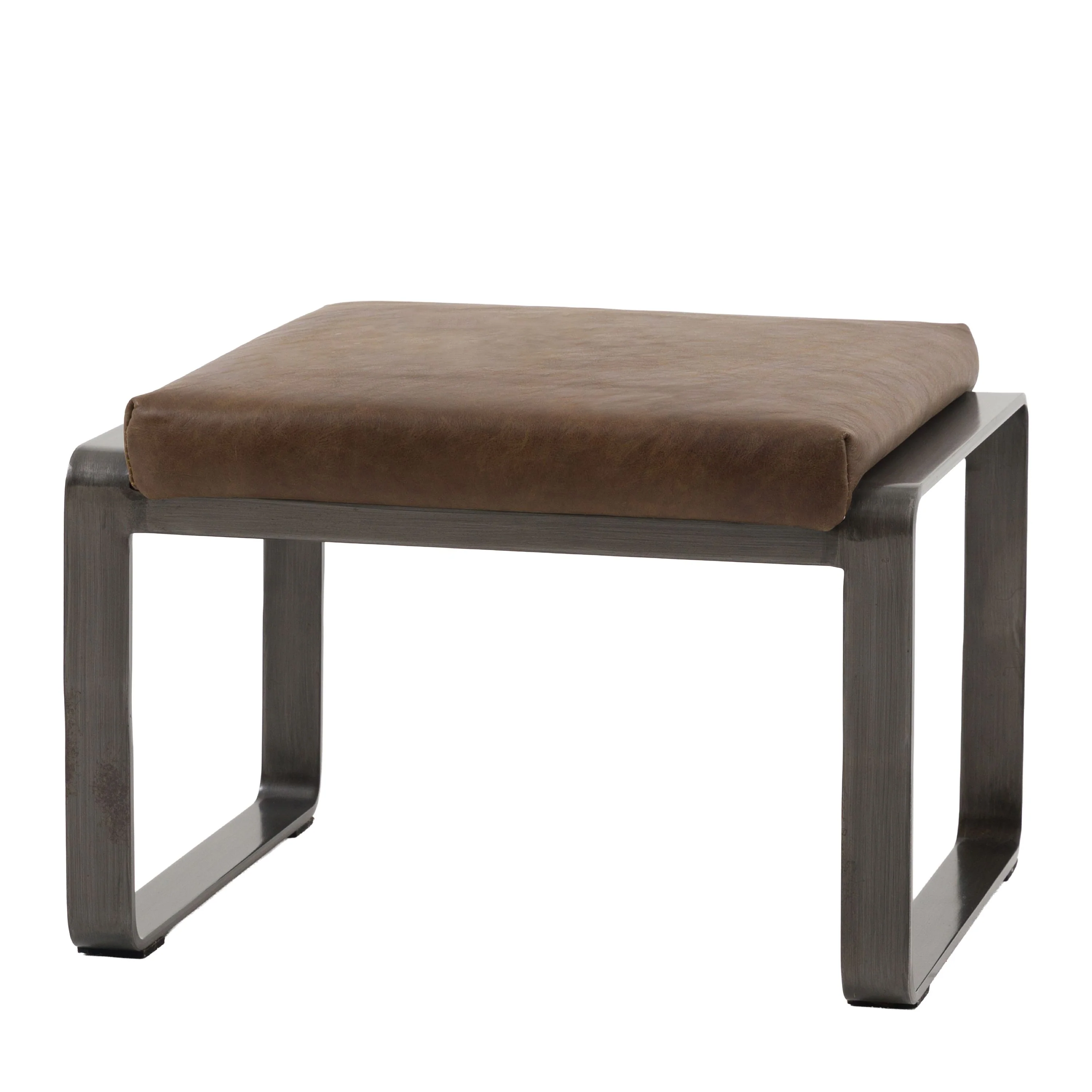 Erasmus Stool – Brown Leather - Image 2